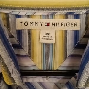 FINAL PRICE NWOT TOMMY HILFIGER multi-colored l/s double buttoned bls Sz S